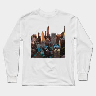 New York City skyline view Long Sleeve T-Shirt